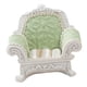 thumbnail image 4 of 1:12 Casa De Muñecas Sofá Individual De Lujo Decoración Realista En Miniatura 3,9 X 3,3 Pulgadas Verde Claro, 4 of 5