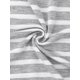 thumbnail image 5 of INSPIRE CHIC Camisones para Mujeres de Manga Larga con Cuello Redondo a Rayas Midi Ropa de Dormir con Almohadillas para el Sostén Camisón Cómodo Pequeño Rayas Grises, 5 of 6