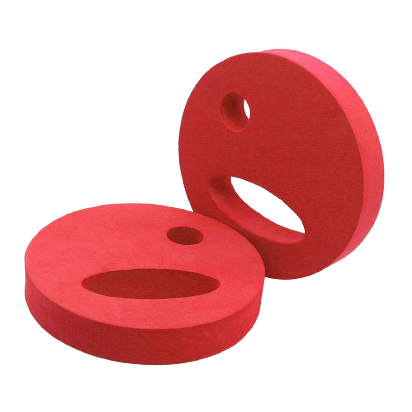 Ioensy - 2 Discos De Ejercicio Acuático Con Agarre Ergonómico Para Piscina, Resistencia Para Adultos, Niños Y Principiantes, Color Rojo