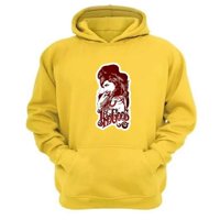 Genérico - Polerón Canguro Amy Winehouse Amarillo Talla M Unisex