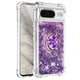 thumbnail image 2 of Funda Para Google Pixel 8 Con Brillo Líquido, Protección Completa Y Soporte De Anillo Giratorio, 2 of 4