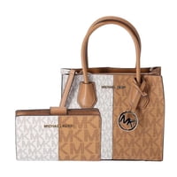 Cartera + Billetera Michael Kors Medium Two-Tone Logo Crossbody And Bifold Wallet Set Deer Multi