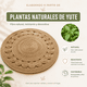 thumbnail image 5 of Alfombra EOLAND Redonda De Yute Natural 120 Cm Decorativa Estilo Boho Para Living Dormitorio Comedor Recibidor Y Espacios Interiores, 5 of 8
