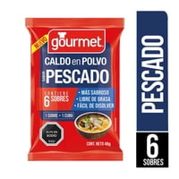 Caldo En Polvo Sabor Pescado (6 Sobres) Bolsa 48 G Gourmet