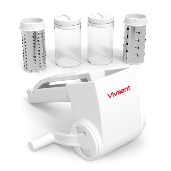 Rallador de Queso Manual Vivaant con Manivela y 2 Cuchillas