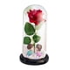 thumbnail image 3 of Regalos De Flores De Rosas Decoración Romántica De San Valentín Rosa Iluminada En Cúpula De Cristal Base Negra Besos, 3 of 5