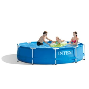 Piscina Estructural Redonda Intex Metal Frame, 305 X 76 Cm, 4.485L