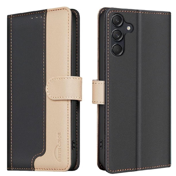 Funda Cartera con Bloqueo RFID para Samsung Galaxy A26 5G con Ranuras y Soporte Negro