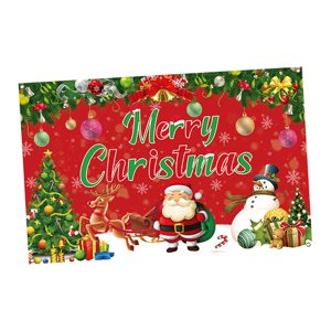 Magideal - Banner De Puerta De Garaje Navideño, Cubierta Colgante, Decoración De Fondo De Fotografía, Decoración De Pared Para Exteriores, Interiores Y Vacacione Estilo A