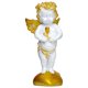 thumbnail image 2 of Estatua De ángel De Resina Hada Pintada Sala De Estar Adornos De Dormitorio Escultura Querubines Stand Blanco, 2 of 5