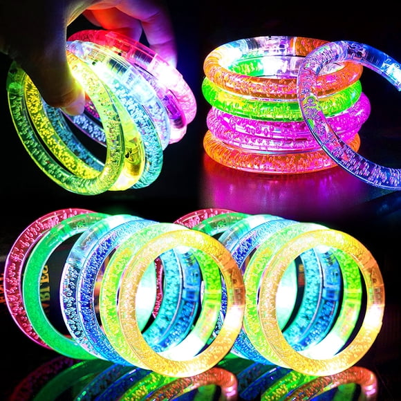 Pulseras LED TURNMEON, 30 unidades, juguetes que iluminan la fiesta de Año Nuevo