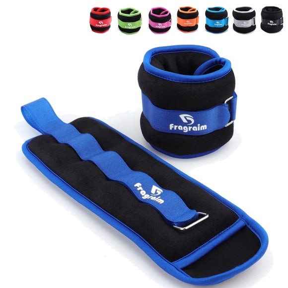Pesas para tobillo Fragraim, 1 kg, 2 unidades, para entrenamiento de fuerza para muñeca/pierna/brazo