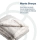 thumbnail image 2 of Manta Sherpa de polar Gris, 2 of 7
