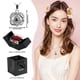 thumbnail image 5 of Collar Rosa Preservada woxafo Te Amo en 100 Idiomas, 5 of 6