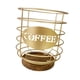thumbnail image 1 of Cesta De Almacenamiento De Cápsulas De Café, Organizador De Cápsulas De Café Para Encimera, Bar, Restaurante, Dorado, Grande, 1 of 5