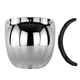 thumbnail image 4 of Visera De Casco De Cara Abierta Visor De Burbuja Para Casco De Motocicleta Lente De PC Plata, 4 of 5