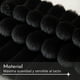 thumbnail image 3 of Fundas De Cojines Set X2 Cama Sillon Suave Negro 45 X 45 Almohada negro, 3 of 9