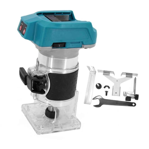 Ioensy - Recortadora De Madera, Fresadora Manual Eléctrica De 600W Para Estantería De Tallado Con Ranuras