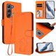 thumbnail image 2 of Infinix HOT 60 PRO 4G Funda Billetera con Estampado de Gato, Naranja, 2 of 6