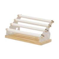 Magideal - Soporte Para Exhibición De Anillos, Soporte Para Presentación De Joyería, Elegante, Extraíble, Portátil, Organizador De Joyas Para Tocador, Hogar, Dor Cuero Blanco