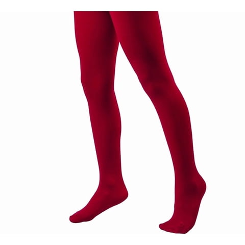 Ingesa - Panty Niña Ballet Baile Gruesa 80 Denier Danza 4 - 6 Años Rojo