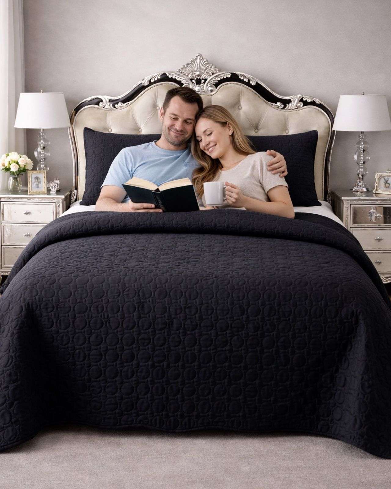 Genérico - Sabana Con Cubrecama De Verano 2 Plazas + 2 Almohadas