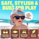 thumbnail image 5 of Gafas de sol BABY SUNNIES rectangulares de bambú negras 3-8 años, 5 of 7