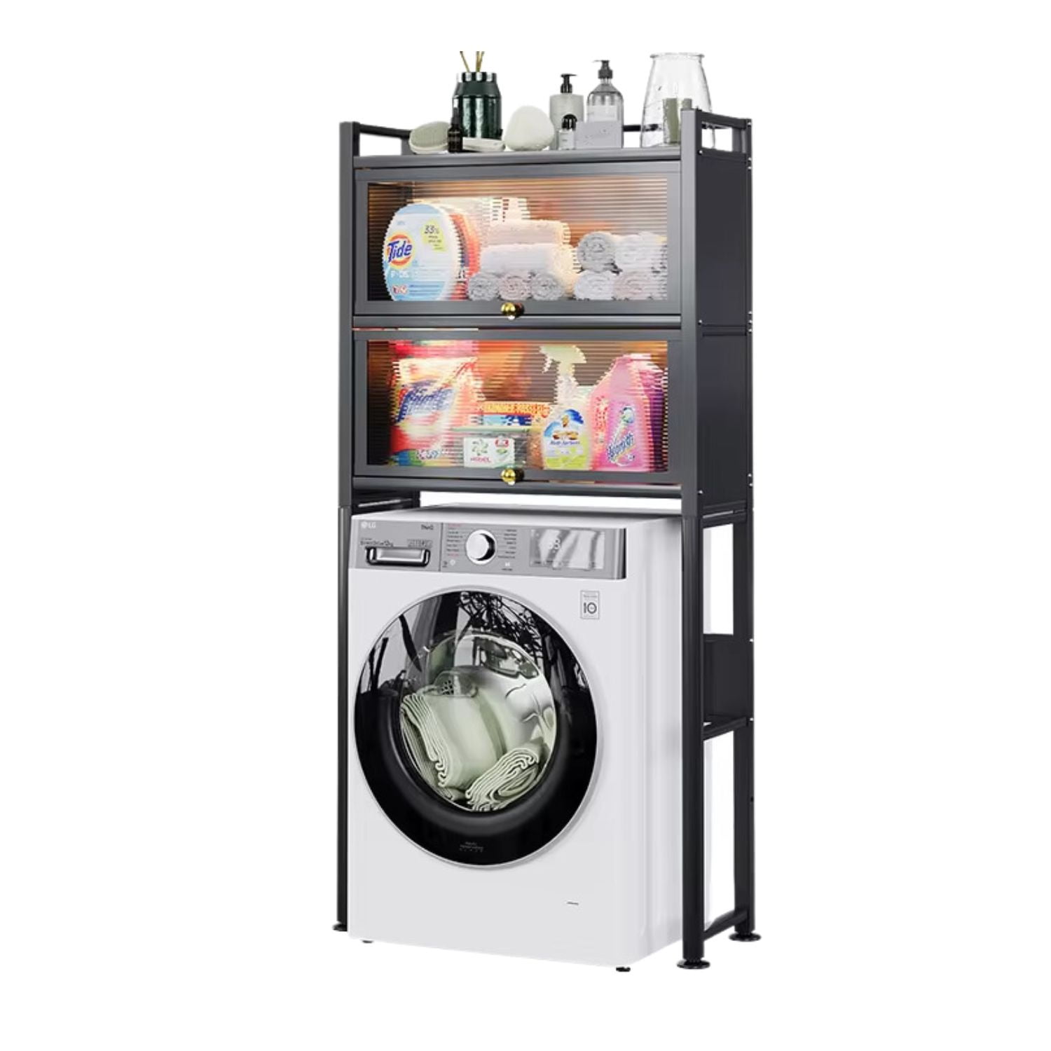 Santú Home & Deco - Estante Organizador Para Lavadora Negro