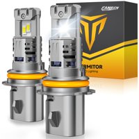 Bombillas Led Fahren 9007/Hb5 44000 Lm 6500 K, Color Blanco Frío, Paquete De 2
