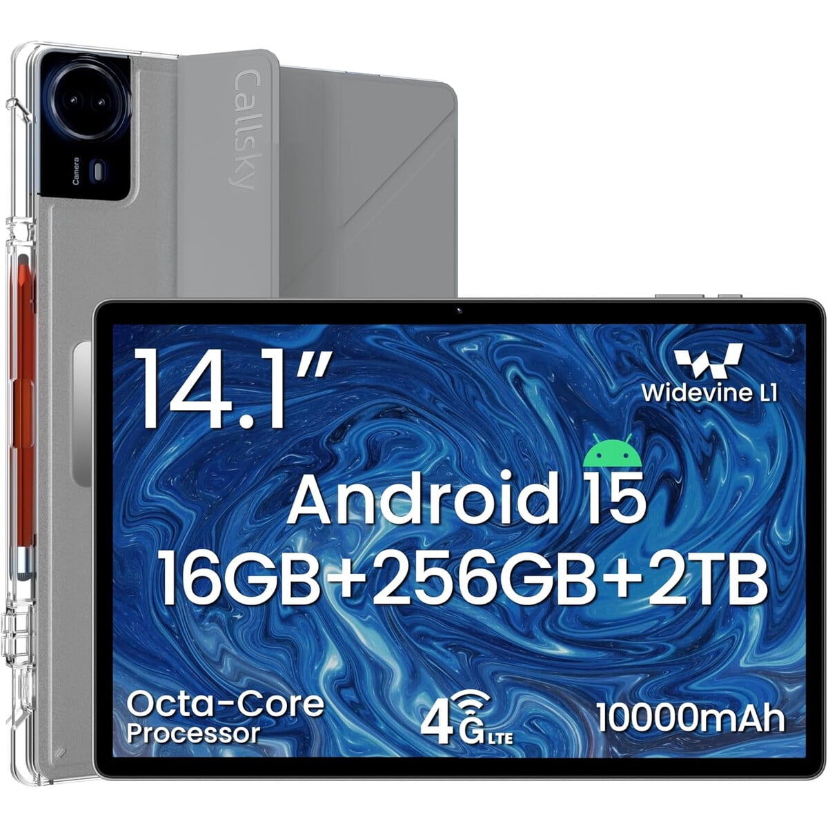 Tablet Callskytech 14.1 Android 15 16gb 256gb 4g Fhd