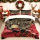 thumbnail image 1 of Featuring Leopard Print Cat Illustrations a Printed Duvet Cover Set Includes Bedding Essentials Like a Duvet Cover And Pillowcases Available in Multiple Colors, 1 of 1