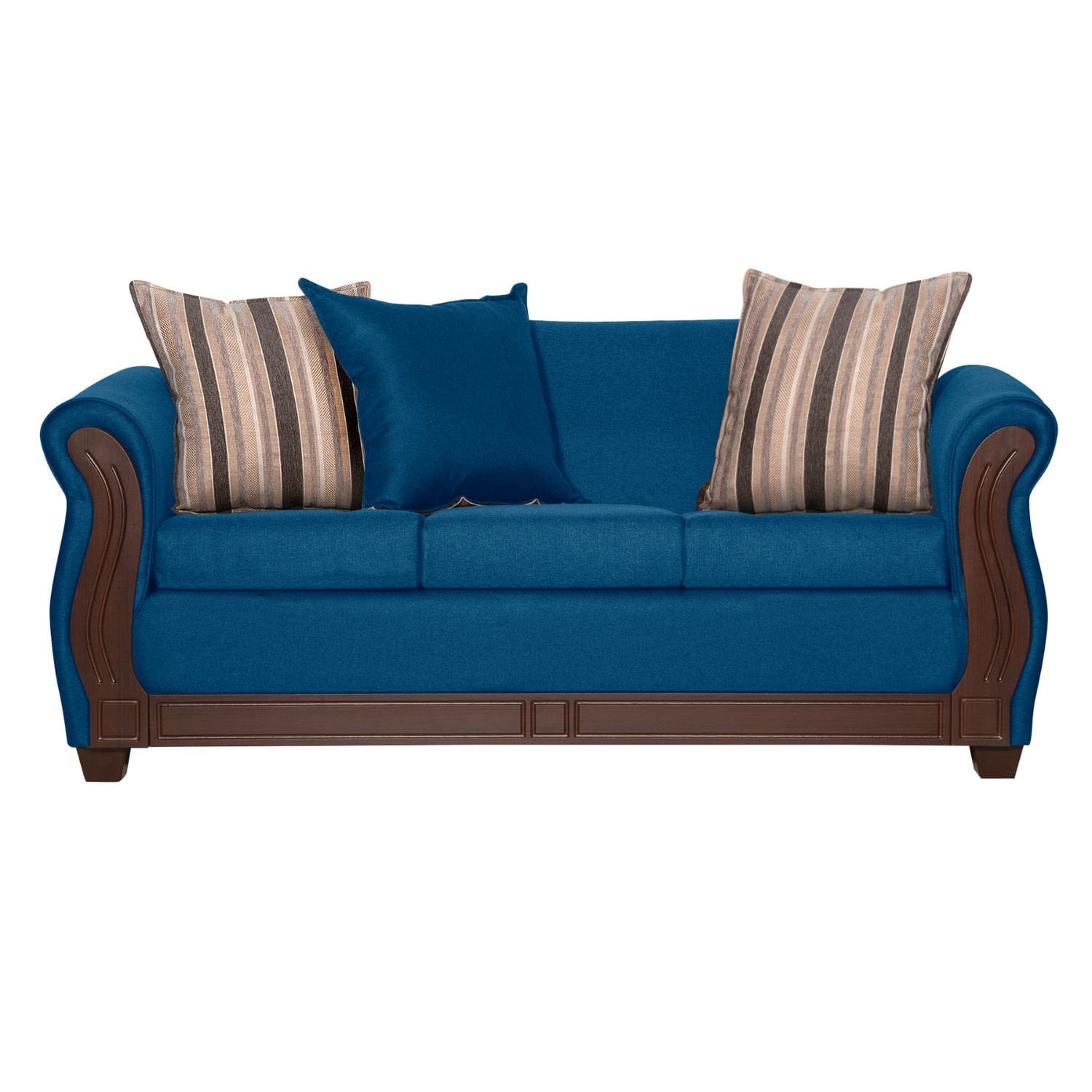 Ruzam Mobel - Sofá Atenas 3 Cuerpos Azul