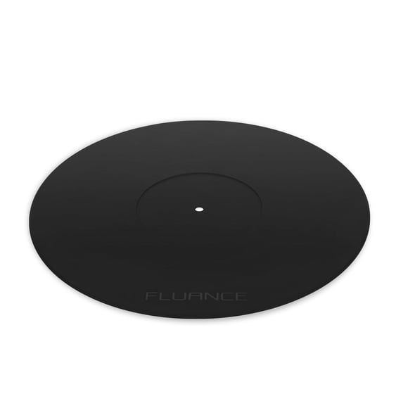 Tapete de platillos giradiscos Fluance Caucho Negro Diseño de Silicona Duradera de Grado Audiófilo PFHTRP