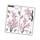 thumbnail image 3 of 2 Pegatinas De Pared Con Diseño De Pájaros Y Flores, Decoración De Pared Para Baño Interior, Habitación Infantil, Vertical, 3 of 5