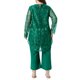 thumbnail image 3 of Conjuntos de Halloween Agnes Orinda para Mujer Tallas Grandes 2 Piezas Blusa de Encaje Floral Bordado de Manga Larga, 3 of 6