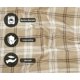 thumbnail image 3 of Juego de sábanas Bliss Casa, 100% franela de algodón, cama king size, 3 of 9