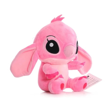 Genérico - Juguete Peluche Angel 15Cm De Stitch Rosado Infantil