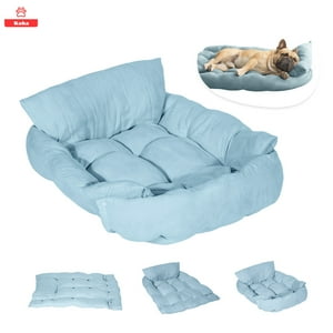 Koba - 3 En 1 Cama Antiestres Perros Gatos Lavable 78X62Cm Celeste