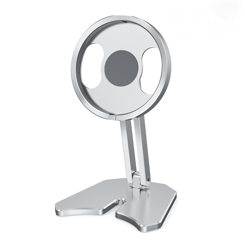 Genérico - Soporte Magnético Para Cargador Inalámbrico Magsafe - Soporte Plegable Para Teléfono Y Base De Carga Para Iphone 16 15 14 13 Pro Max-plata