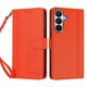 thumbnail image 3 of Funda Cartera Trébol para Samsung Galaxy S26 Plus con Ranuras Tarjetas y Carga Inalámbrica Naranja, 3 of 6