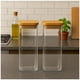 thumbnail image 2 of Set 2 Frascos Hermeticos Cuadrado 2400mL Vidrio 25cm Bambú, 2 of 3