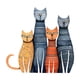 thumbnail image 5 of 4 Adornos De Pared De Gato En 2D, Bonitos Adornos De Metal De Hierro Para Cocina Interior Y Exterior., 5 of 5