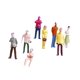 thumbnail image 2 of 100 Piezas Pintadas Modelo Tren Personas Figuras Pasajero Escala TT (1 A 100), 2 of 4