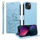 thumbnail image 1 of Funda Billetera FOXDOCK Compatible con iPhone 13 Mini , Diseño Perrito Tierno, Ranuras para Tarjetas y Soporte Plegable, 1 of 6