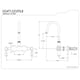 thumbnail image 2 of Relleno de bañera para piernas Kingston Brass Vintage CC4T1 Porcelain H&C, 2 of 2