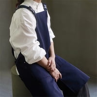 Xusx111 - Deldelal De Cerámica Pata Dividida, Deldelal De Cocinero De Cruz Con Bolsillos, Deldelal De Pintura Con Correas Ajustables Para Cocinar, Hornear, Barbacoa, Cerámica, Jardinería