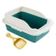 thumbnail image 5 of Bandeja De Arena Para Mascotas Con Pala Kitty Animales Peque?os Caja De Arena Para Gatos Con Parte Superior Abierta Verde L 50x35x18cm, 5 of 5