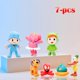 thumbnail image 5 of Set de figuras de acción ZXHGWWHS Loula y Elly, 7 piezas, 6.6 cm, PVC, 5 of 7