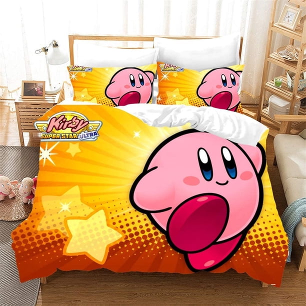 Cartoon K-kirby Star Bedding Sets exquisite bed supplies set duvet cover bed comforter set bedding set luxury birthday gift