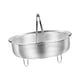 thumbnail image 4 of Cesta vaporera de acero inoxidable, cesta vaporera para arroz, lavadora de arroz, construcción sólida, cesta vaporera para verduras, mariscos y pollo L, 4 of 5